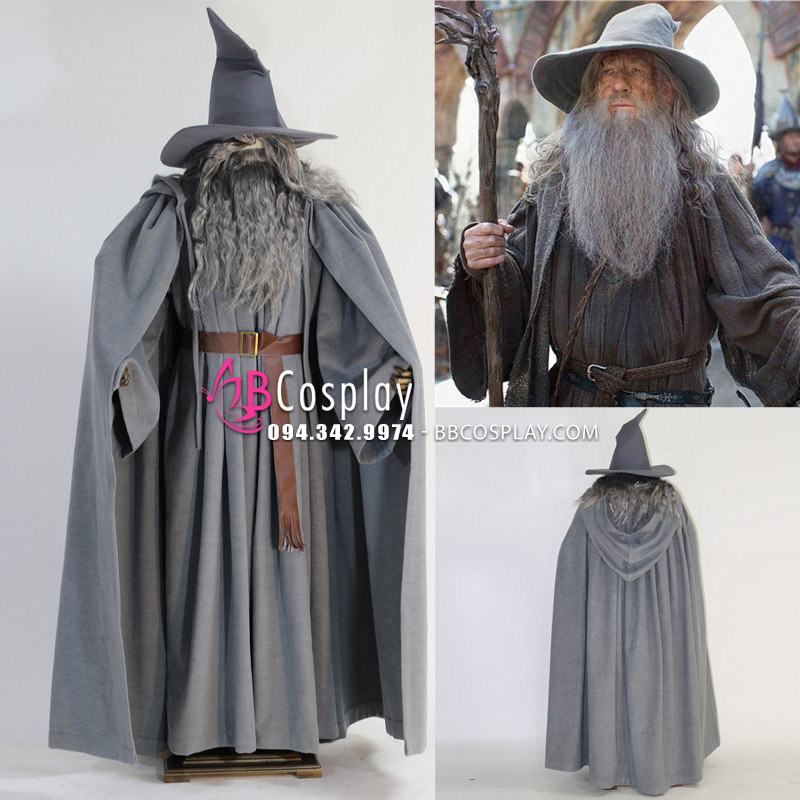 Bộ Râu Tóc Phù Thủy Gandalf - Chúa Tể Những Chiếc Nhẫn