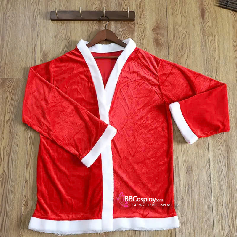 Trang Phục Ông Già Noel Vải Nhung Tặng Kèm Râu