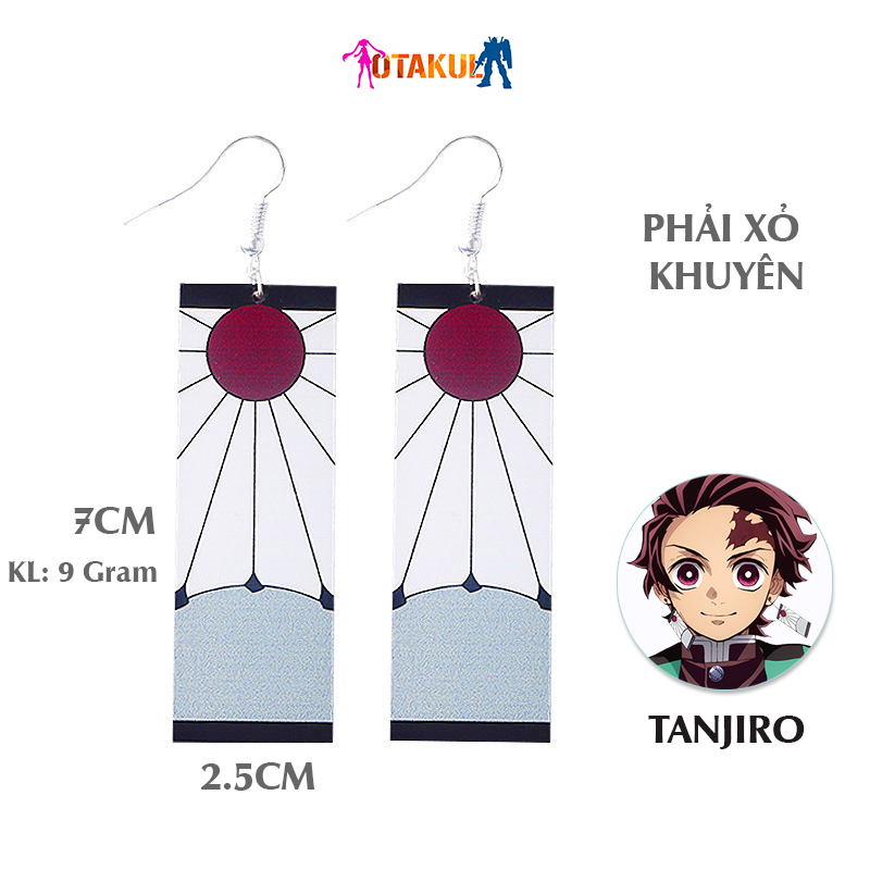 Bông Tai Xỏ Lỗ Tanjiro Kamado - Kimetsu No Yaiba - Phiên Bản Phim Điện Ảnh Kimetsu