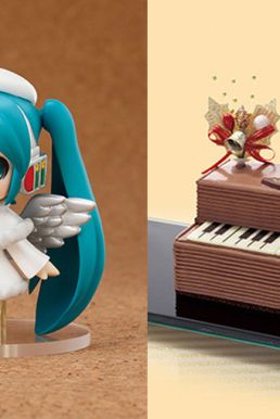 Mô Hình Chibi Hatsune Miku Christmas Piano Cake