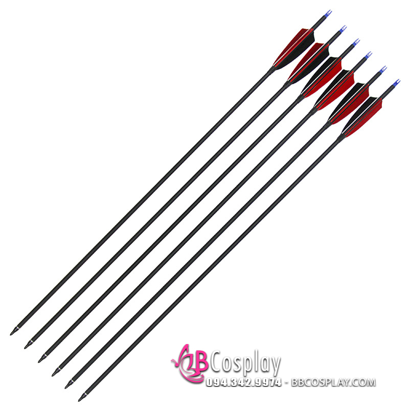 Mũi Tên Thép Carbon 80cm Dùng Cho Cung Tên Thi Đấu