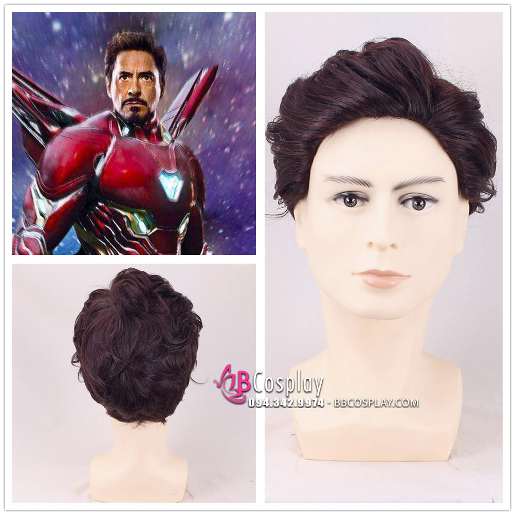 Tóc Giả Nam Tony Stack Iron Man