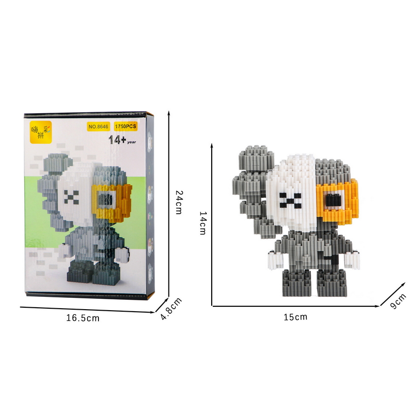 Mô Hình Lego Nano HC Magic Kaws - Phiên Bản Nhỏ 2 Màu