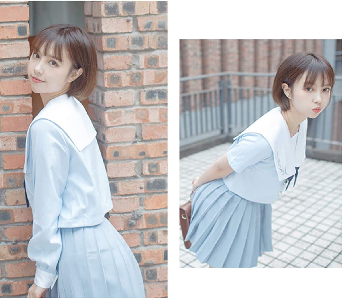 Bộ Đồng Phục Nữ Sinh Tone Xanh Pastel