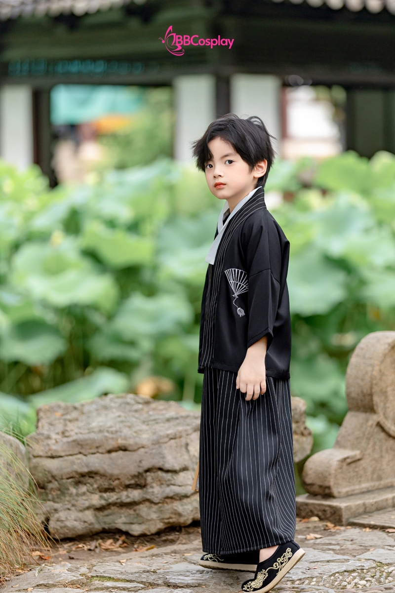 Kimono Bé Trai - Mẫu Đen