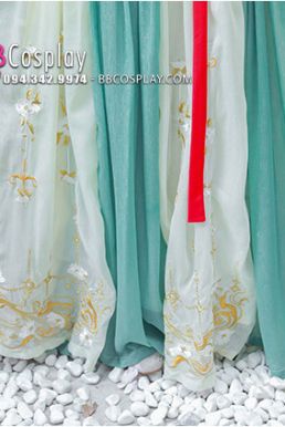 Váy Múa Đôn Hoàng - Bạc Hà Lục Phấn
