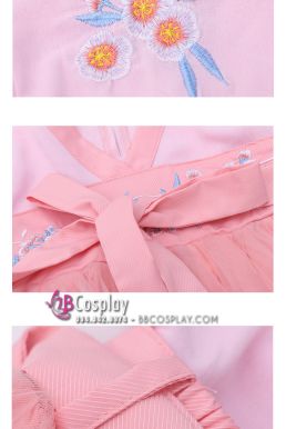 Trang Phục Hằng Nga Cho Bé Hồng Pastel - Tiểu Đào