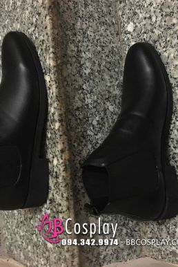 Giày Nam Tây Đen Size 42 Da Xịn Chuẩn Âu