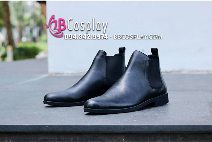 Giày Nam Tây Đen Size 42 Da Xịn Chuẩn Âu
