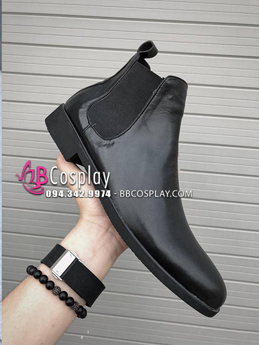 Giày Nam Tây Đen Size 42 Da Xịn Chuẩn Âu