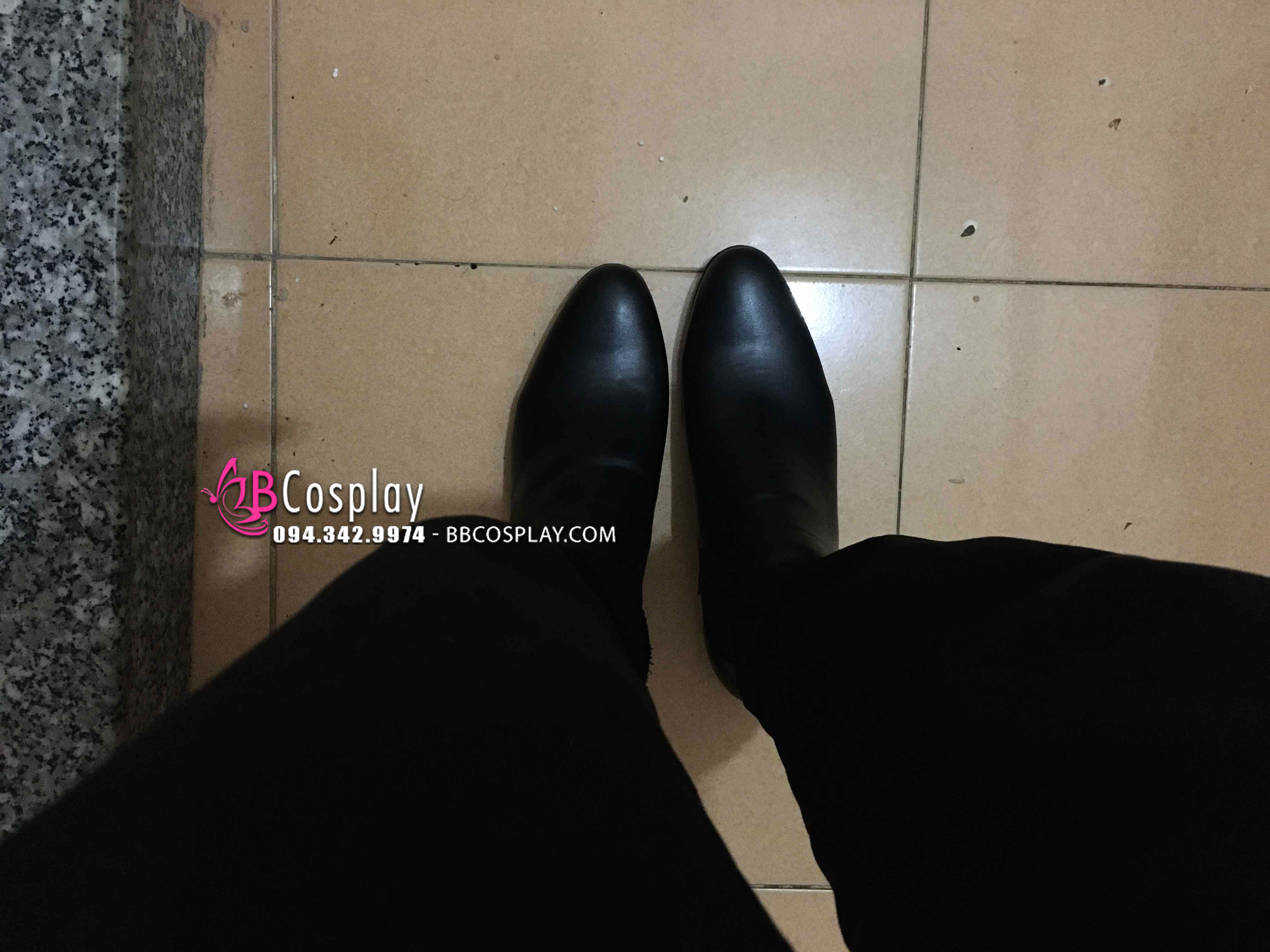 Giày Nam Tây Đen Size 42 Da Xịn Chuẩn Âu