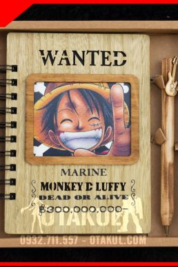 Sổ Tay One Piece - Luffy Màu Gỗ