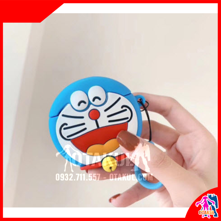 Vỏ Đựng Airpod Doraemon Mặt Cười