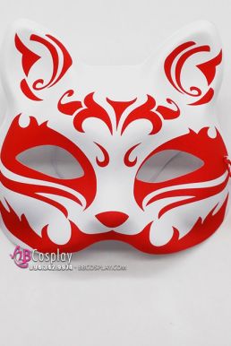Mặt Nạ Hồ Ly - Mặt Nạ Nửa Mặt - Màu Đỏ