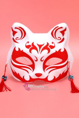 Mặt Nạ Hồ Ly - Mặt Nạ Nửa Mặt - Màu Đỏ