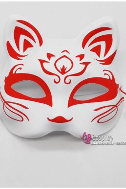 Mặt Nạ Hồ Ly - Mặt Nạ Nửa Mặt - Màu Đỏ