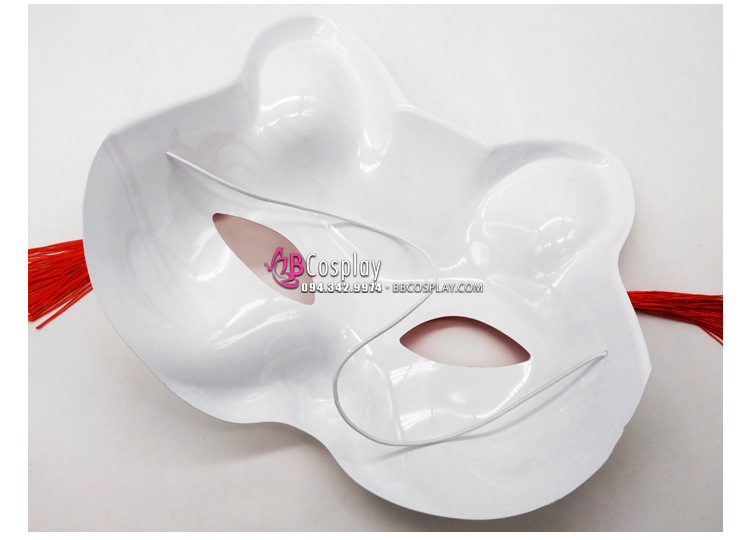 Mặt Nạ Hồ Ly - Mặt Nạ Nửa Mặt - Màu Đỏ