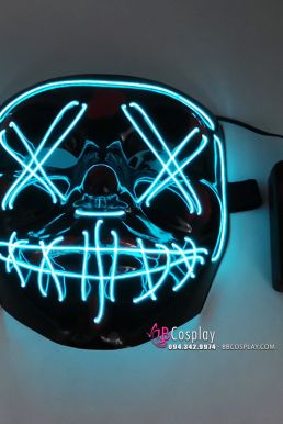 Mặt Nạ Halloween Có Đèn Led - Mặt Nạ Đèn Màu Điện Tử