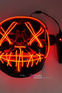 Mặt Nạ Halloween Có Đèn Led - Mặt Nạ Đèn Màu Điện Tử