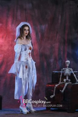 Trang Phục Cô Dâu Quỷ Hóa Trang Halloween