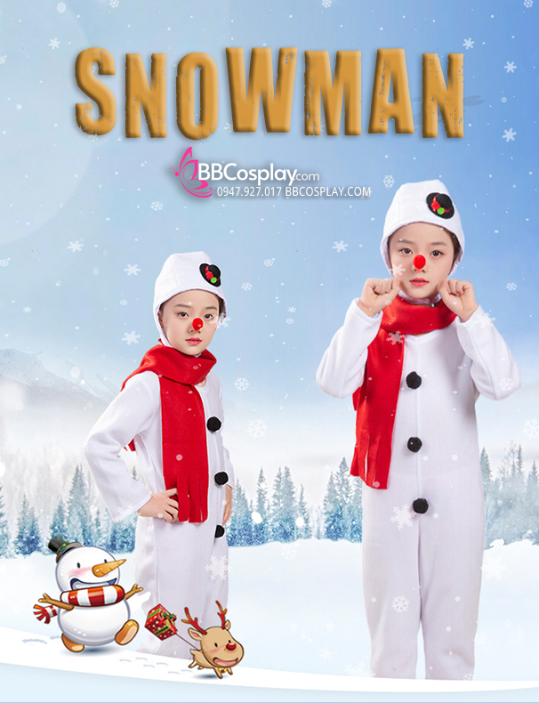 Đồ Người Tuyết Trẻ Em - Snowman For Kid