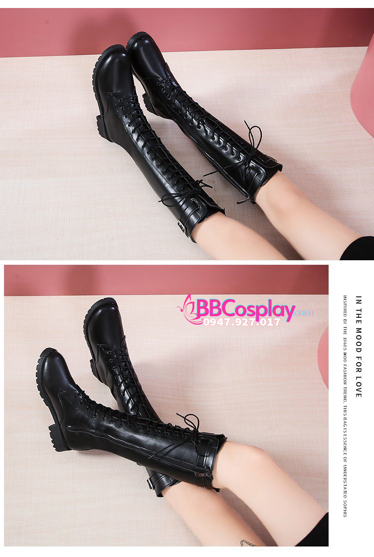 Giày Boot Nam Nữ Cổ Cao