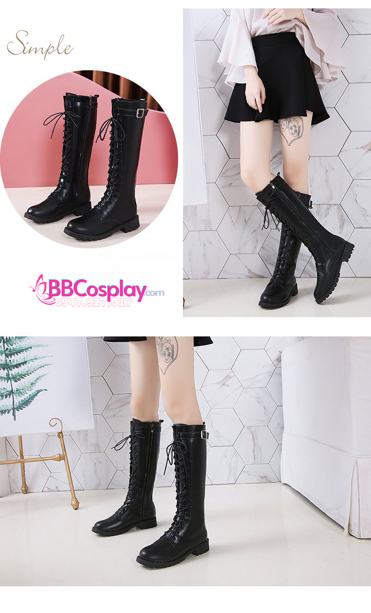 Giày Boot Nam Nữ Cổ Cao