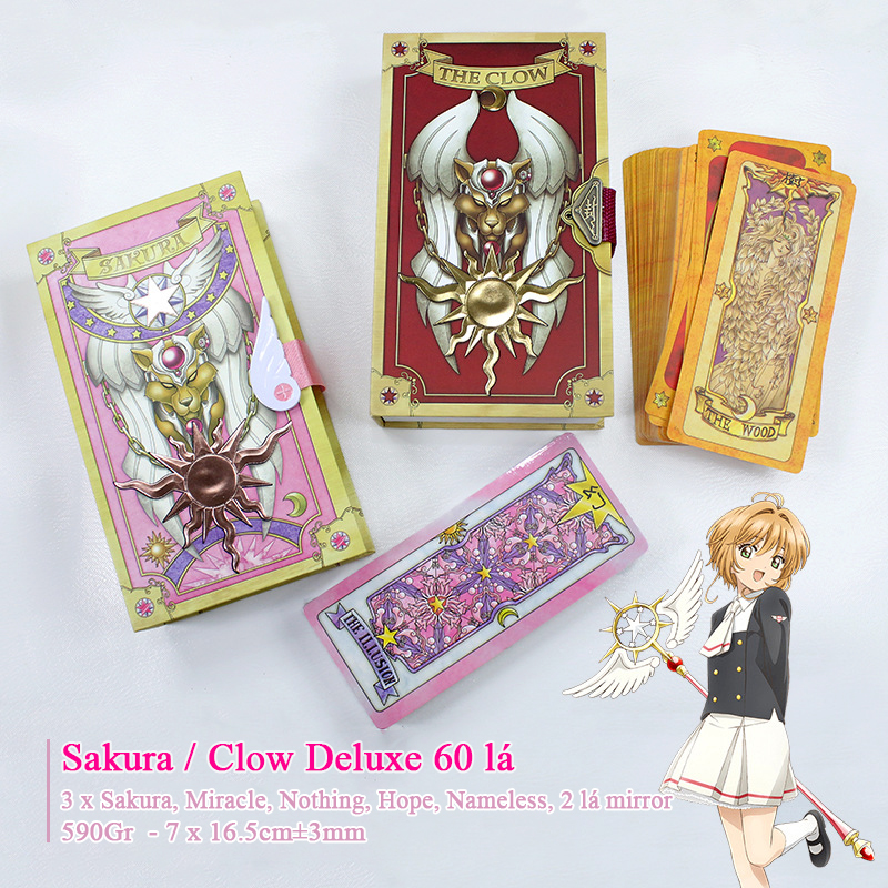 Bộ Bài Sakura Deluxe 60 Thẻ Bài - Cardcaptor Sakura