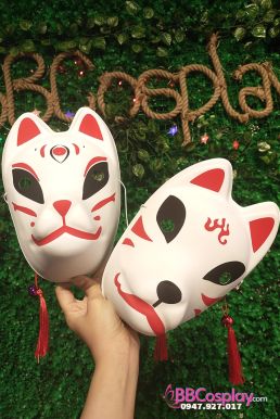 Mặt Nạ Cáo Kitsune Full Mặt