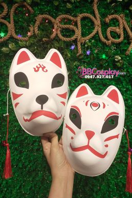 Mặt Nạ Cáo Kitsune Full Mặt