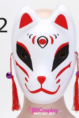 Mặt Nạ Cáo Kitsune Full Mặt
