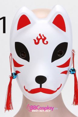 Mặt Nạ Cáo Kitsune Full Mặt