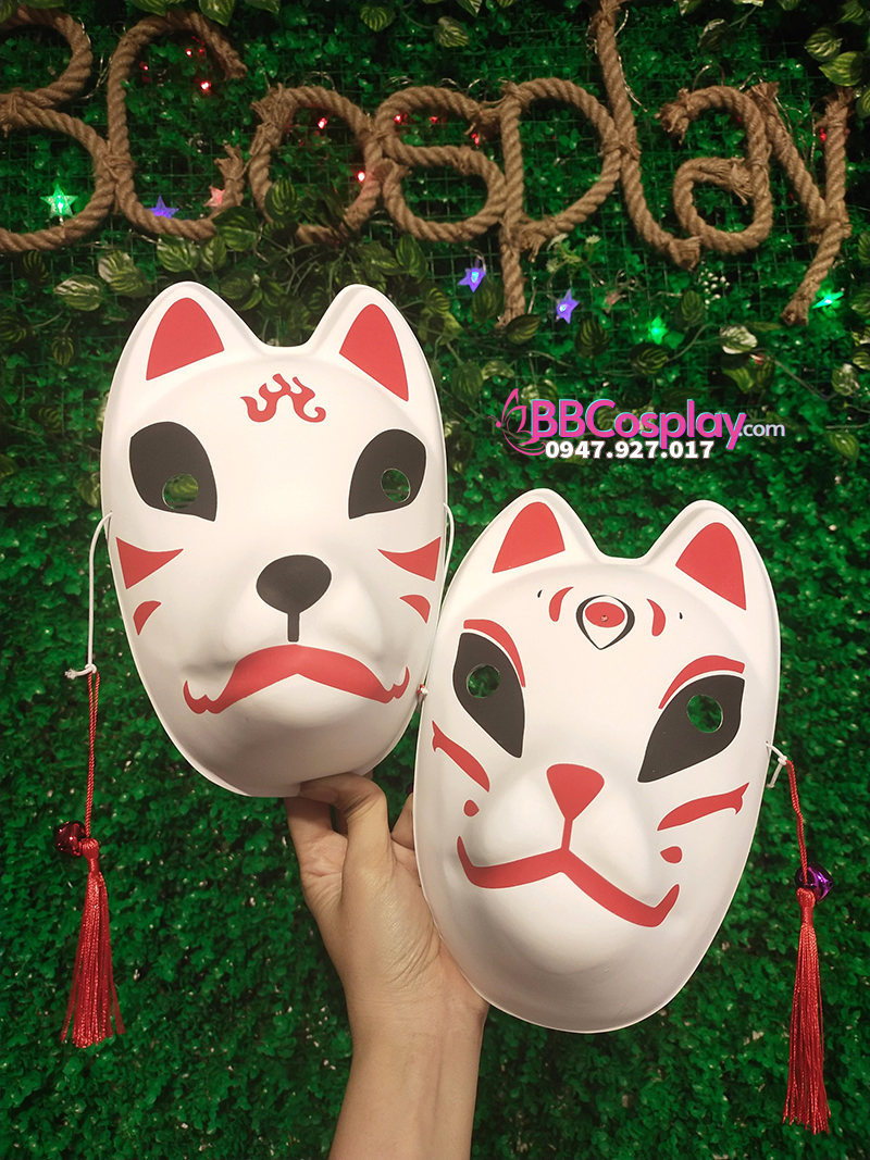 Mặt Nạ Cáo Kitsune Full Mặt