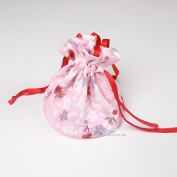 Túi Kinchaku - Túi Thơm Kimono Yukata Hồng Phấn