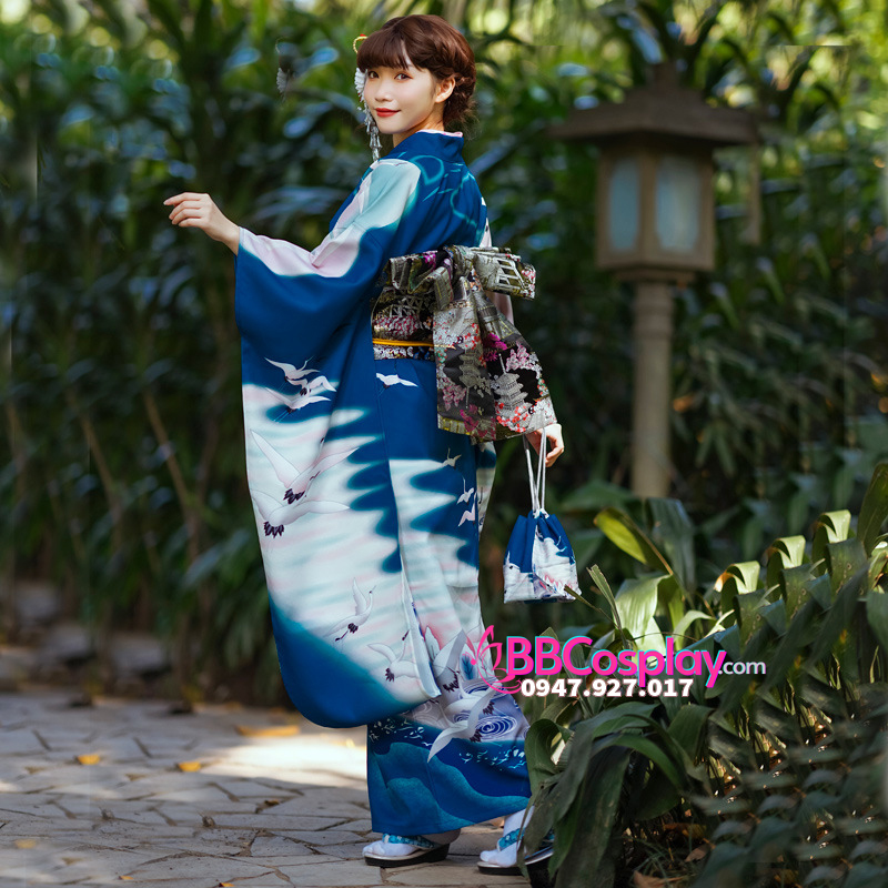 Kimono Xanh Kounotori