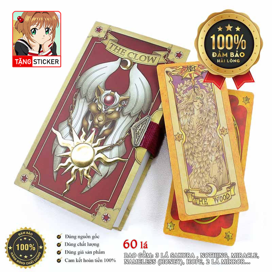 Bộ Bài Clow Deluxe 60 Thẻ Bài - Cardcaptor Sakura