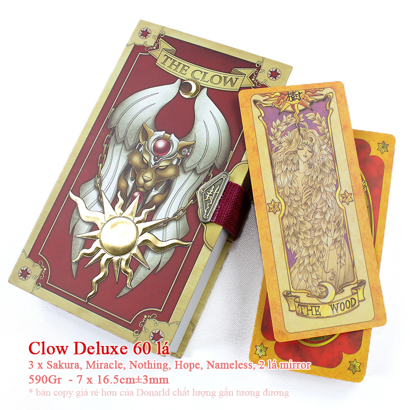 Bộ Bài Clow Deluxe 60 Thẻ Bài - Cardcaptor Sakura