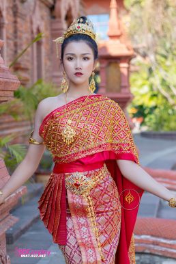 Đồ Thái Lan Áo Đỏ Kim Sa- Váy Đỏ Kim Tuyến