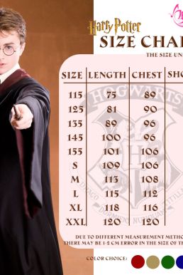 Trọn Bộ Đồng Phục 6 Món Trường Hogwarts - Phù Thuỷ Tập Sự