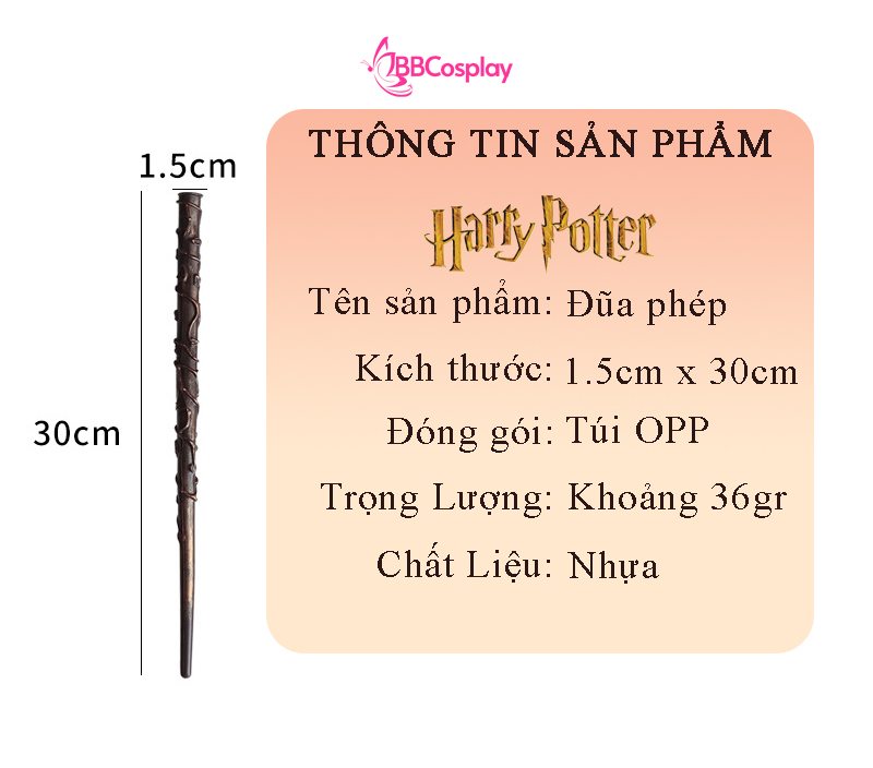 Trọn Bộ Đồng Phục 6 Món Trường Hogwarts - Phù Thuỷ Tập Sự