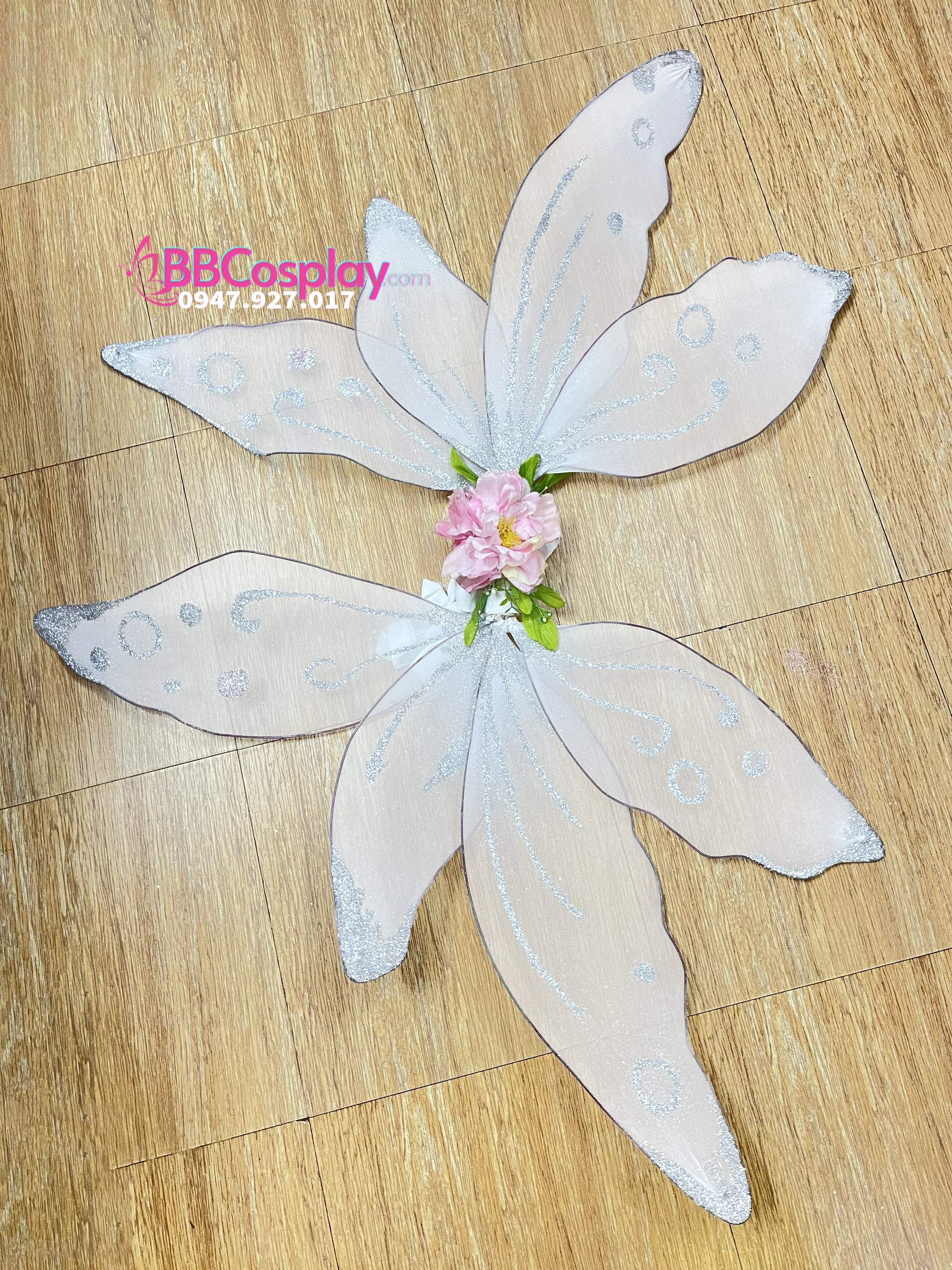 Cánh Tiên Lớn Màu Trắng 120cm