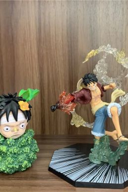 Mô Hình Figure One Piece Grass Luffy Funny Childhood 12Cm
