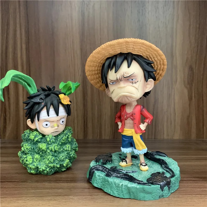 Mô Hình Figure One Piece Grass Luffy Funny Childhood 12Cm