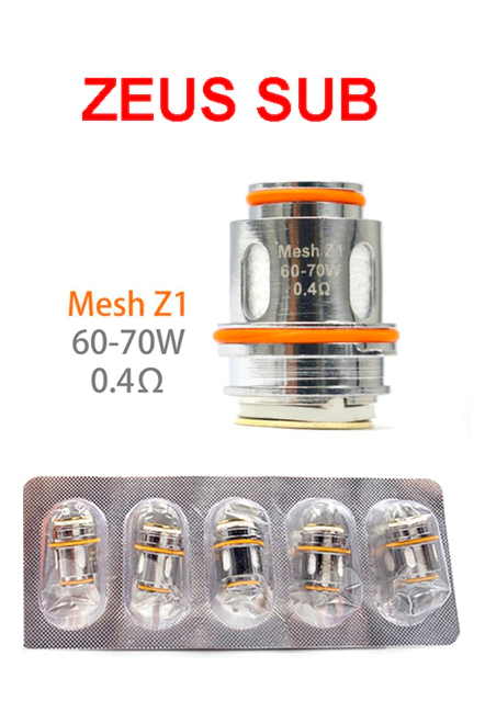 Coil Occ Mesh Z1 0.4 Ohm 60-70W Cho Zeus Sub Ohm Tank