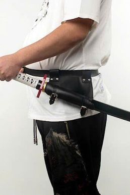 Thắt Lưng Đeo Kiếm - Đai Da Đeo Kiếm - Thắt Lưng Gắn Bao Kiếm Loại 1 Kiếm Cao Cấp Màu Đen