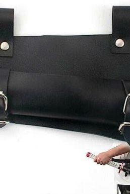 Thắt Lưng Đeo Kiếm - Đai Da Đeo Kiếm - Thắt Lưng Gắn Bao Kiếm Loại 1 Kiếm Cao Cấp Màu Đen