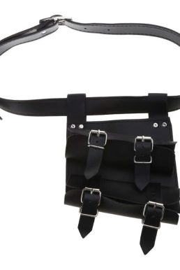 Thắt Lưng Đeo Kiếm - Đai Da Đeo Kiếm - Thắt Lưng Gắn Bao Kiếm Loại 2 Kiếm Cao Cấp Màu Đen