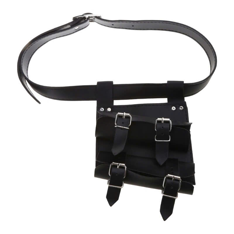 Thắt Lưng Đeo Kiếm - Đai Da Đeo Kiếm - Thắt Lưng Gắn Bao Kiếm Loại 2 Kiếm Cao Cấp Màu Đen