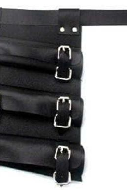 Thắt Lưng Đeo Kiếm - Đai Da Đeo Kiếm - Thắt Lưng Gắn Bao Kiếm Loại 3 Kiếm Cao Cấp Màu Đen