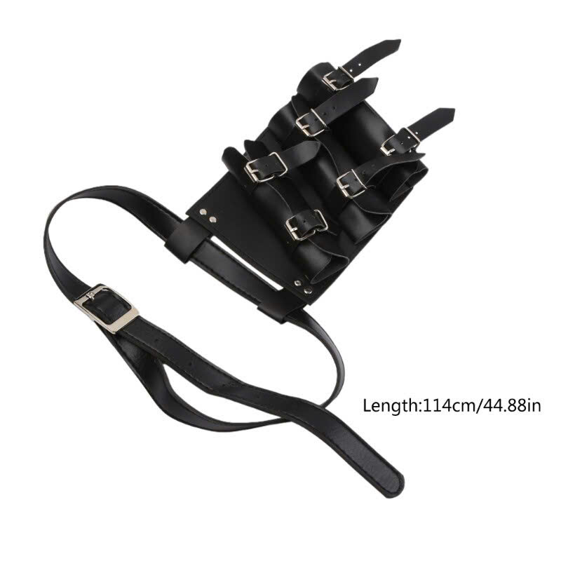 Thắt Lưng Đeo Kiếm - Đai Da Đeo Kiếm - Thắt Lưng Gắn Bao Kiếm Loại 3 Kiếm Cao Cấp Màu Đen